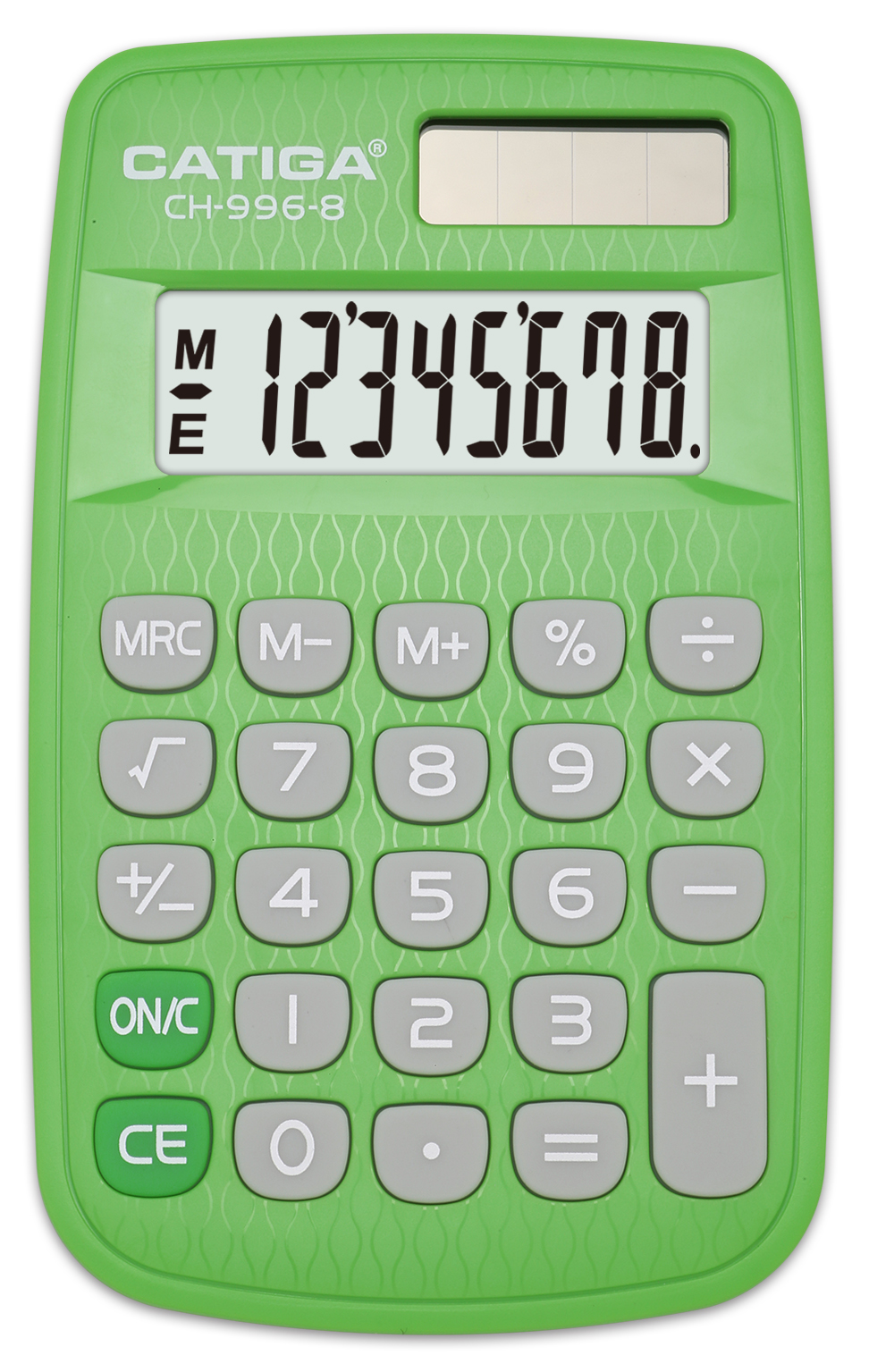 CH-996-8, 8 digits pocket calculator, green power