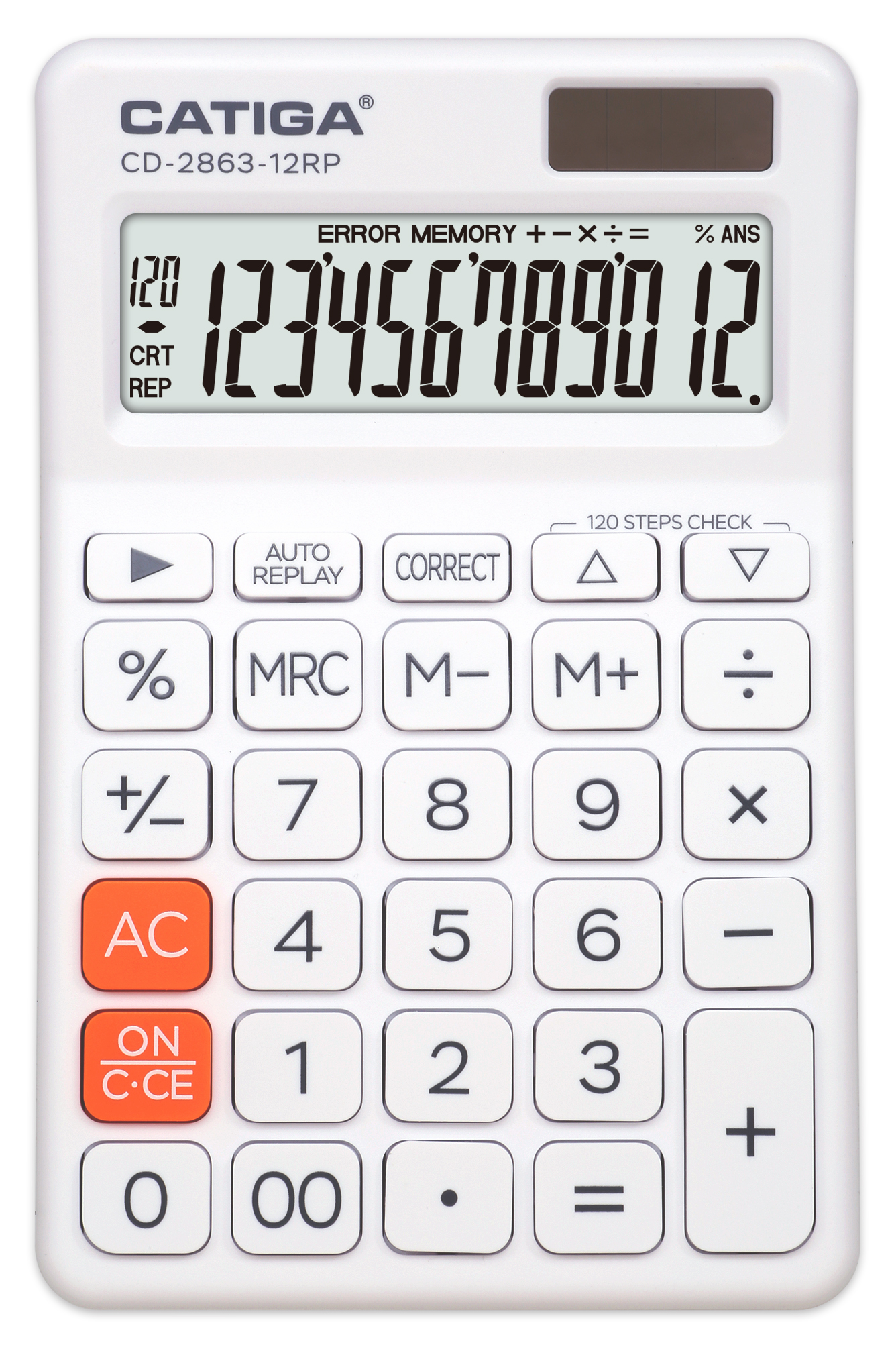 CD-2863-12RP 12-Digit 120 Steps Check & Correct Calculator