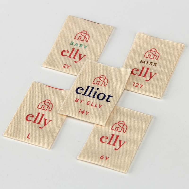 Custom Children's Clothing Main Label Eco-friendly Pure Cotton Soft and Skin-Friendly Tag