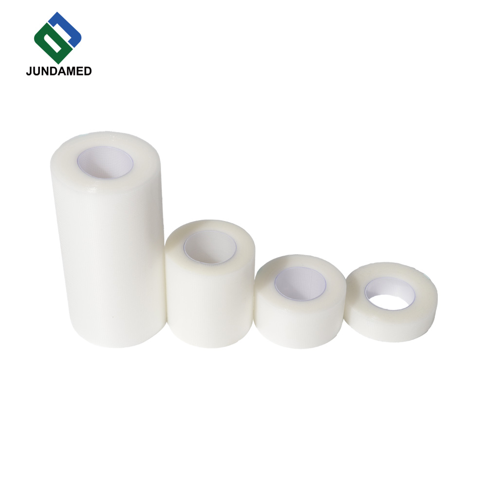 JUNDAMED Medical PE Tape, Transparent & Tearable, Hypoallergenic Breathable Skin Fixation Tape