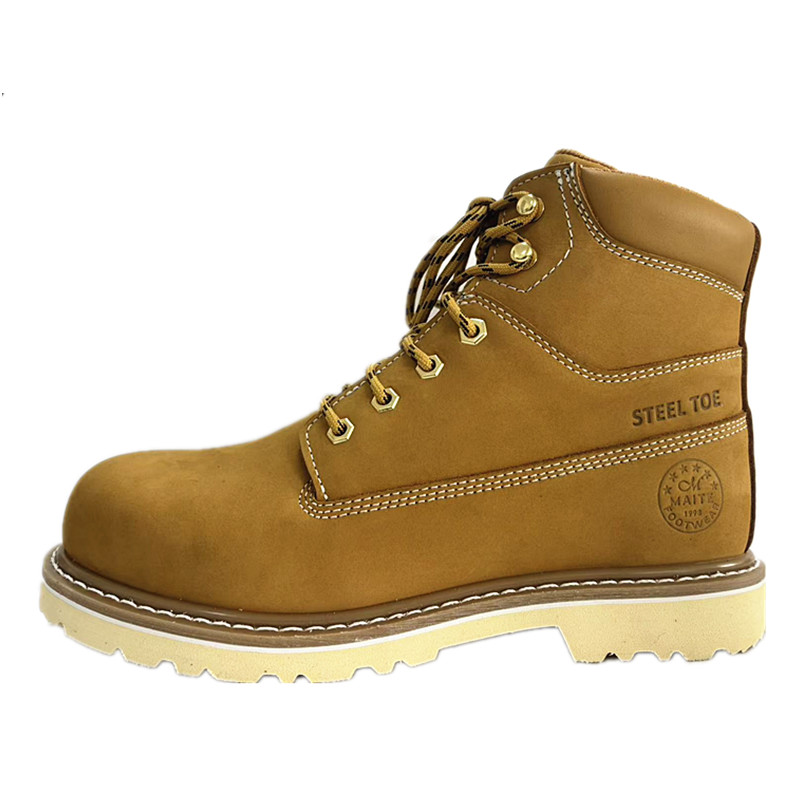 6“Goodyear welted steel toe/EH leather safety boots