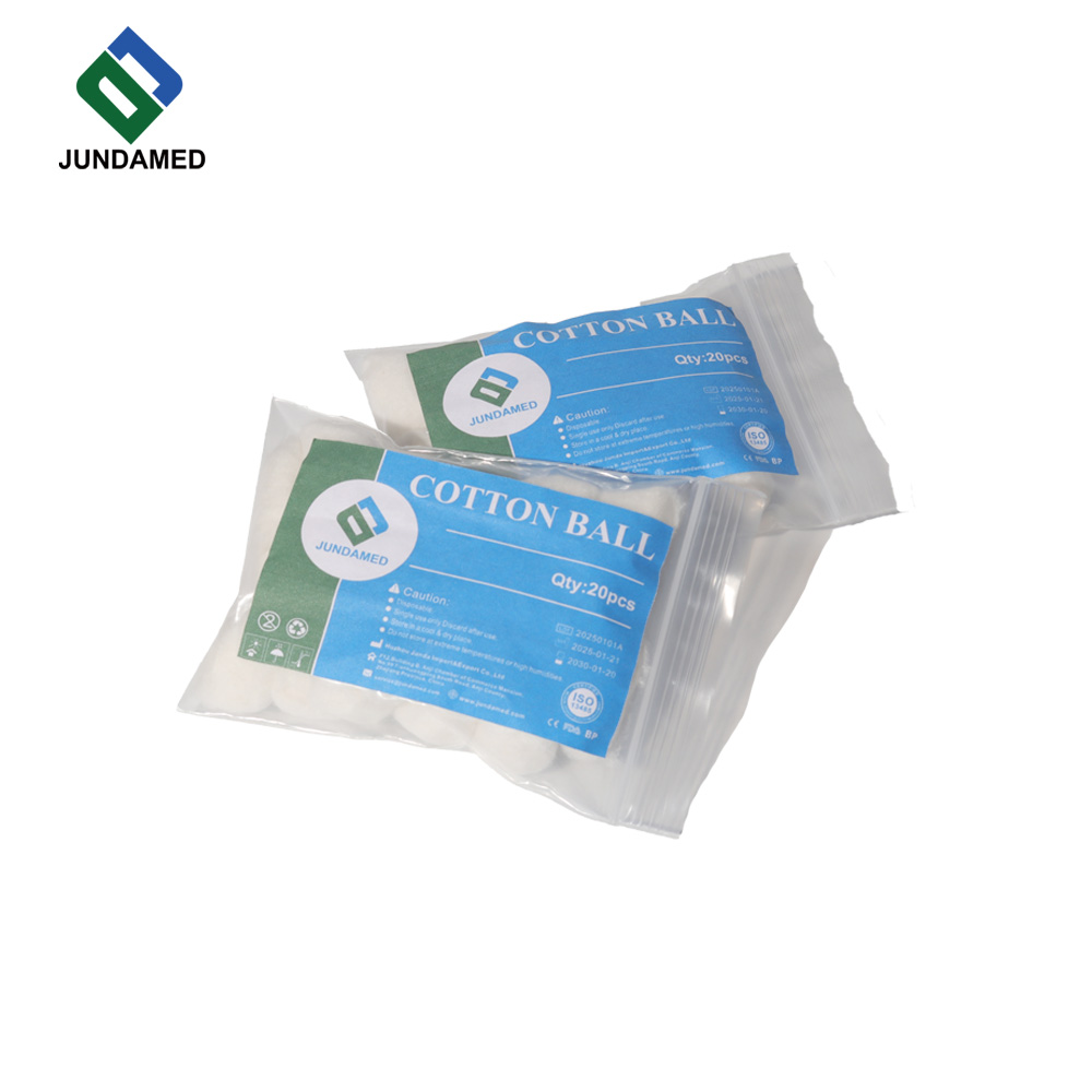 JUNDAMED Cotton Ball, Absorbent Cotton, Disposable Medical Cotton Ball for Cleaning & Disinfection