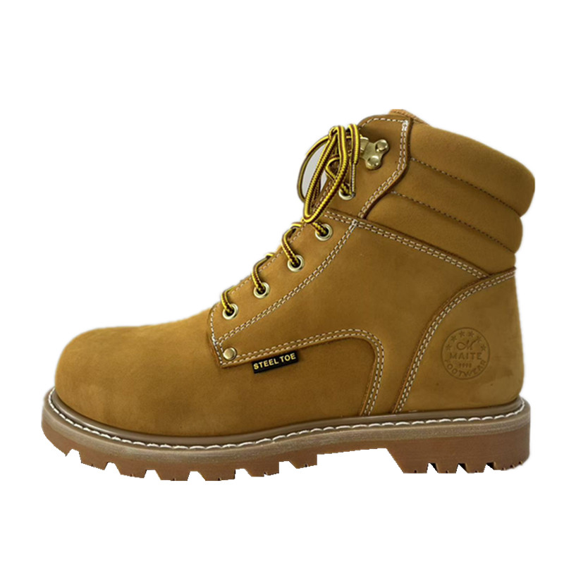 6“Goodyear welted steel toe/EH leather safety boots