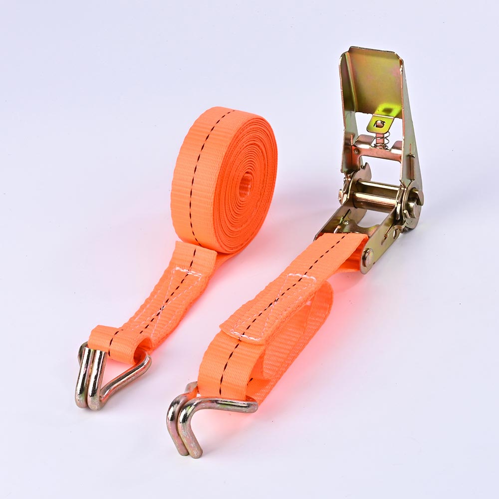25mm Heavy Duty Polyester Ratchet Tie Down Strap – 8M Cargo Lashing Strap with Ratchet Buckle