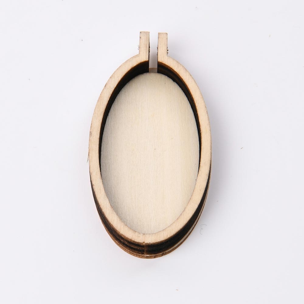 Wooden Oval Embroidery Hoop Frame for Hand Sewing & DIY Craft