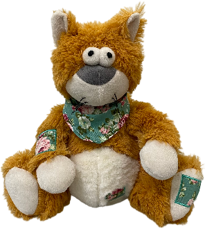 Patchwork Orange Cat Plush Collection