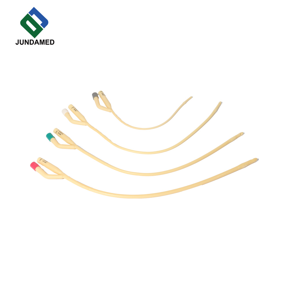 Latex Foley Catheter,Medical Double-lumen Balloon Type, Sterile Indwelling Urinary Drainage Catheter