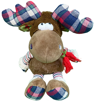 Plaid Moose Plush