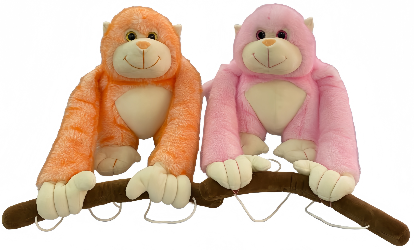 Hanging Twin Monkeys on Branch