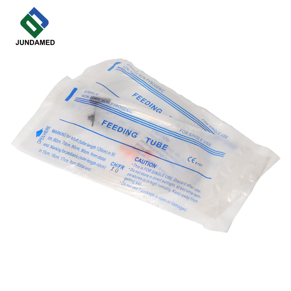 JUNDAMED Feeding Tube, soft sterile medical tube for nasal feeding and nutrition