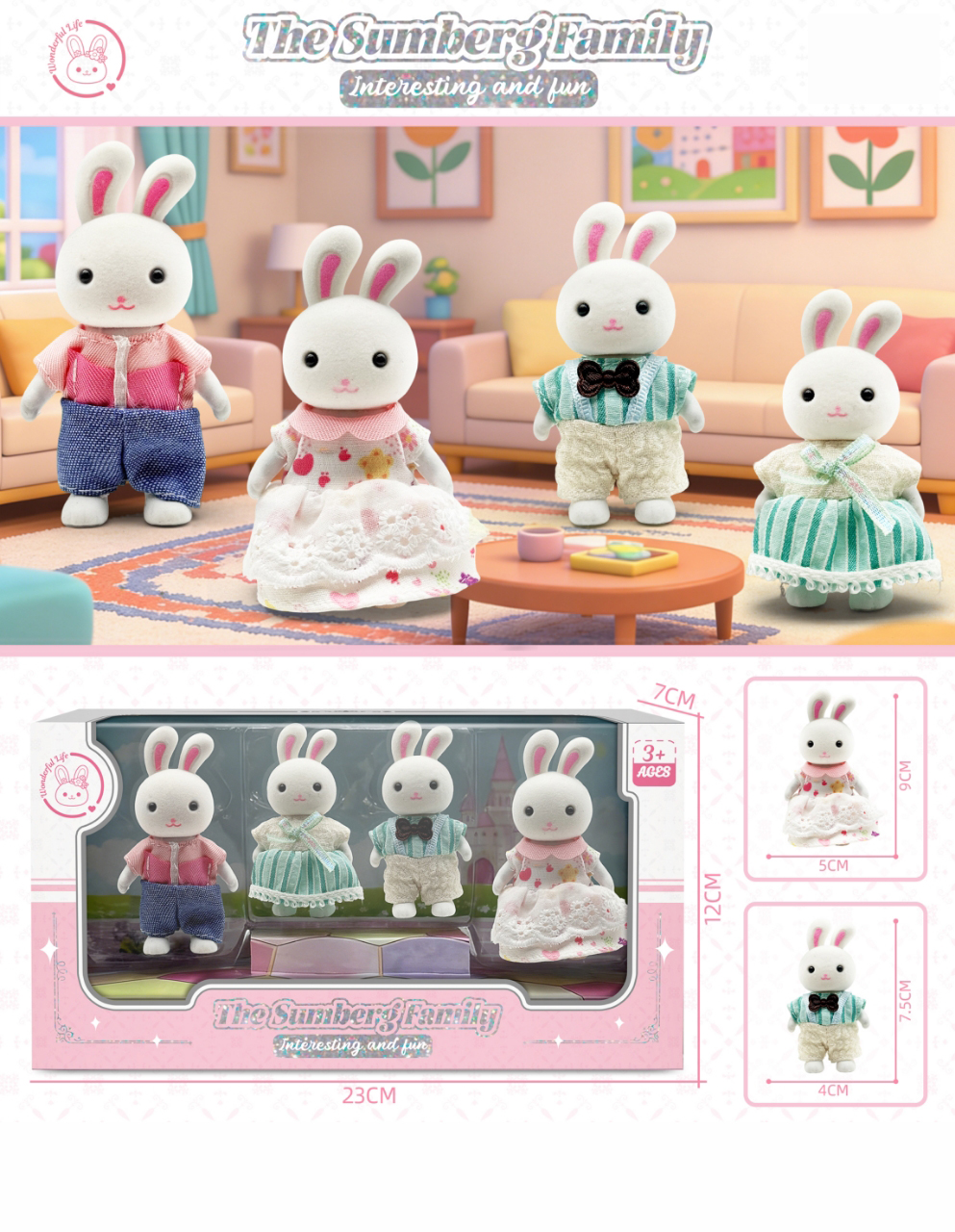 Cute Bunny Play set