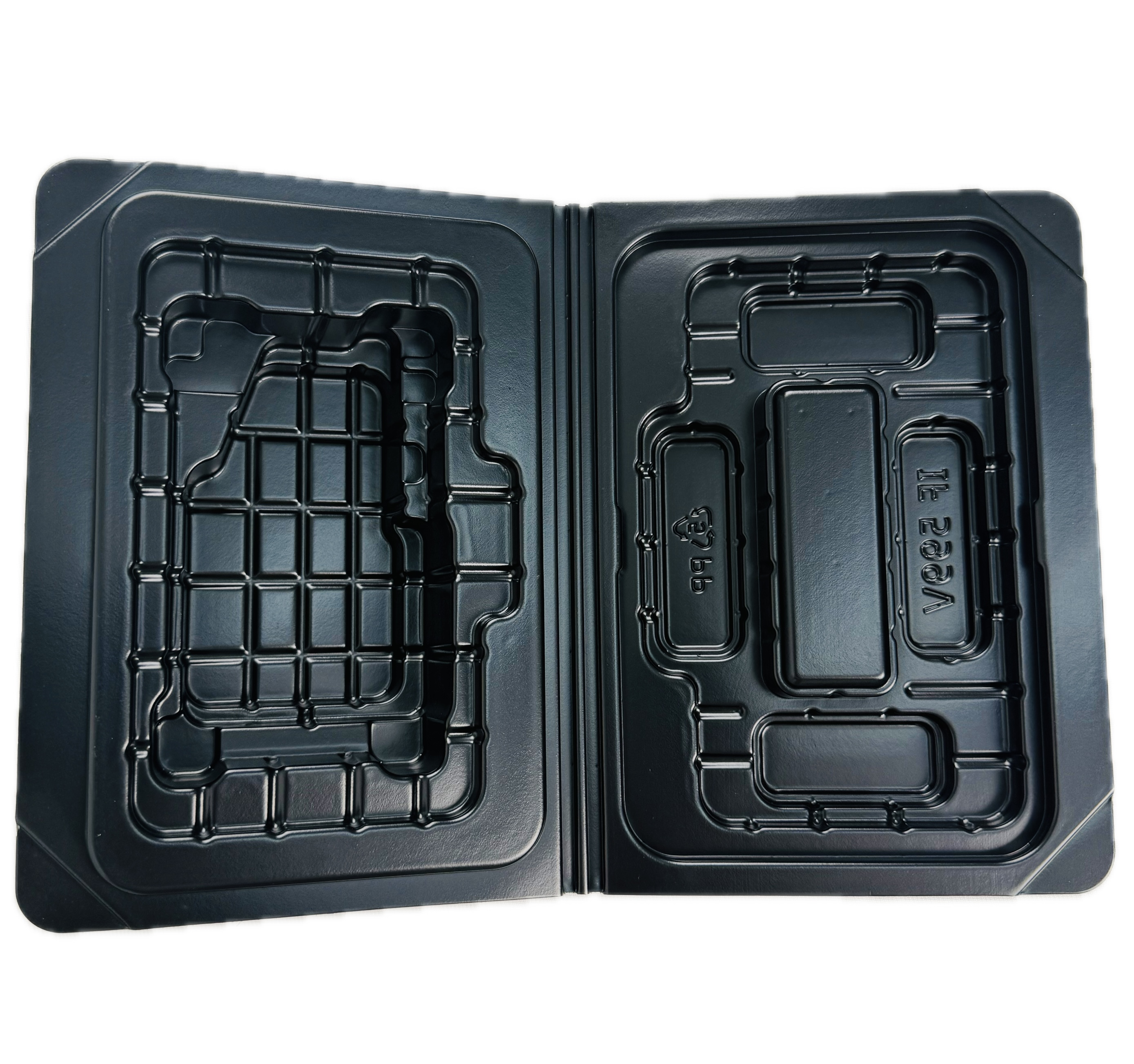 Cover and bottom integrated vacuum tray