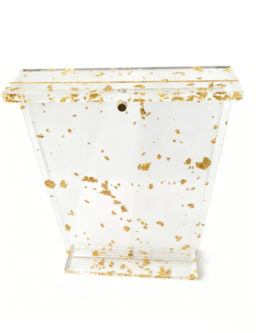 Acrylic magnetic photo frame （gold leaf）