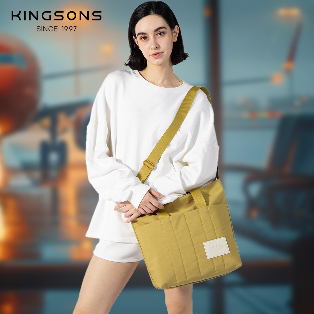 Kingsons bag for women's all-matching waterproof multi-compartment shopping travel large capacity