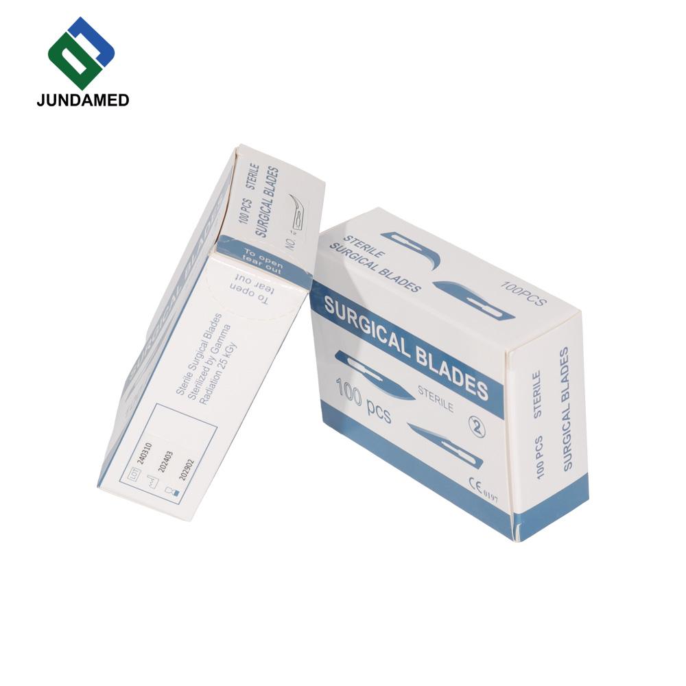 JUNDAMED Surgical Blade, sterile carbon steel blade for medical surgery