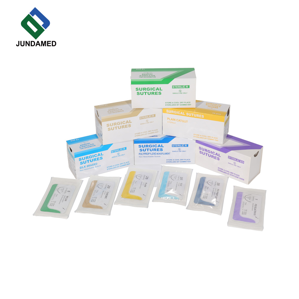 JUNDAMED Surgical Suture, sterile thread for medical wound suturing