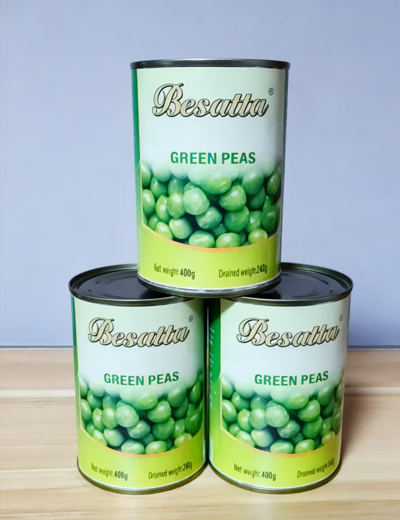 canned green peas