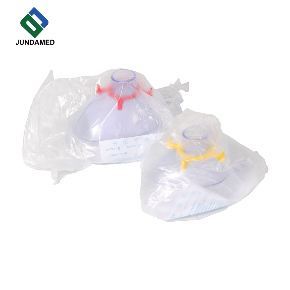 JUNDAMED PVC Anesthesia Mask, soft disposable mask for medical anesthesia breathing