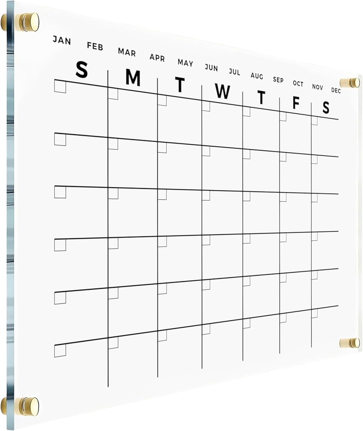 Acrylic wall calendar
