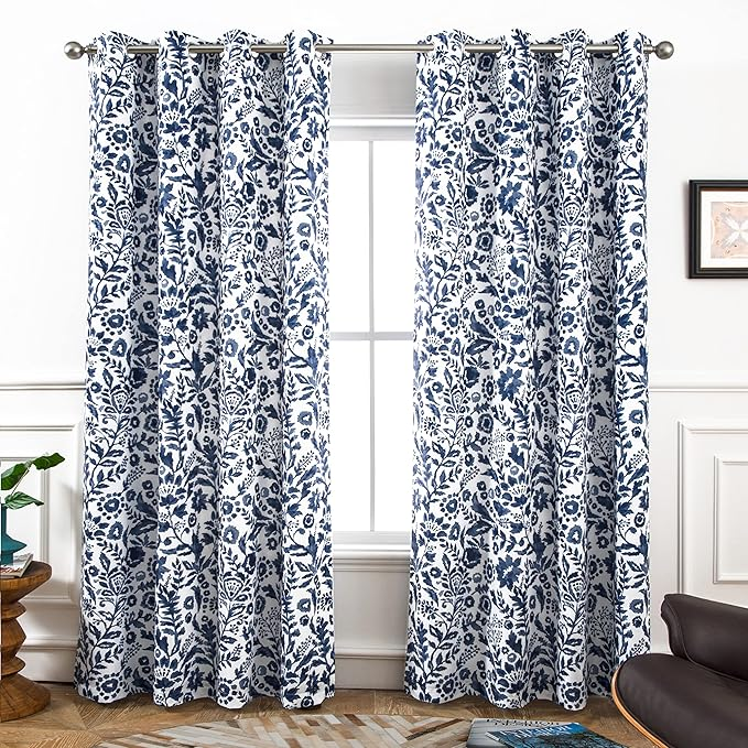 Watercolor Blackout Curtains