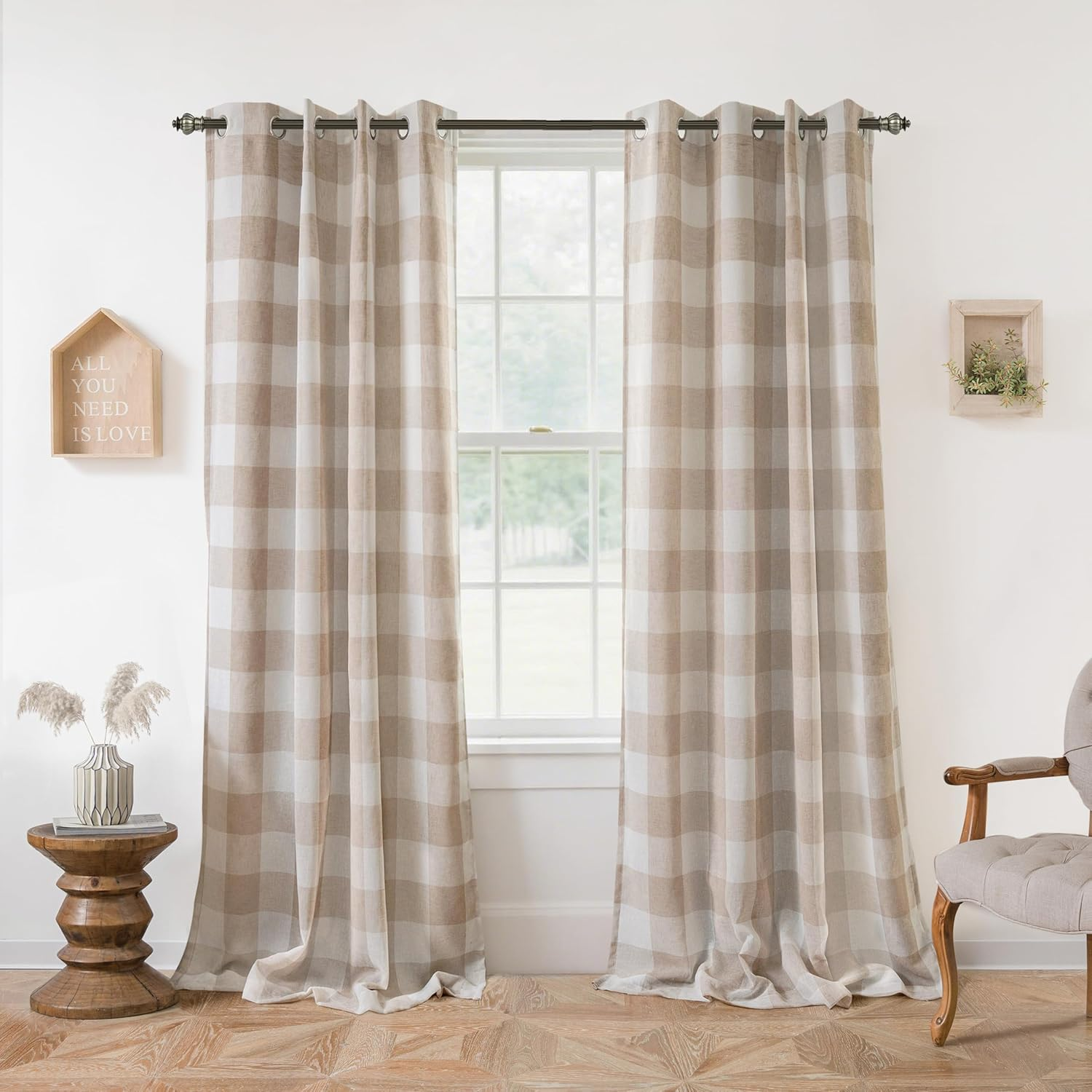 Buffalo Plaid Check Curtains