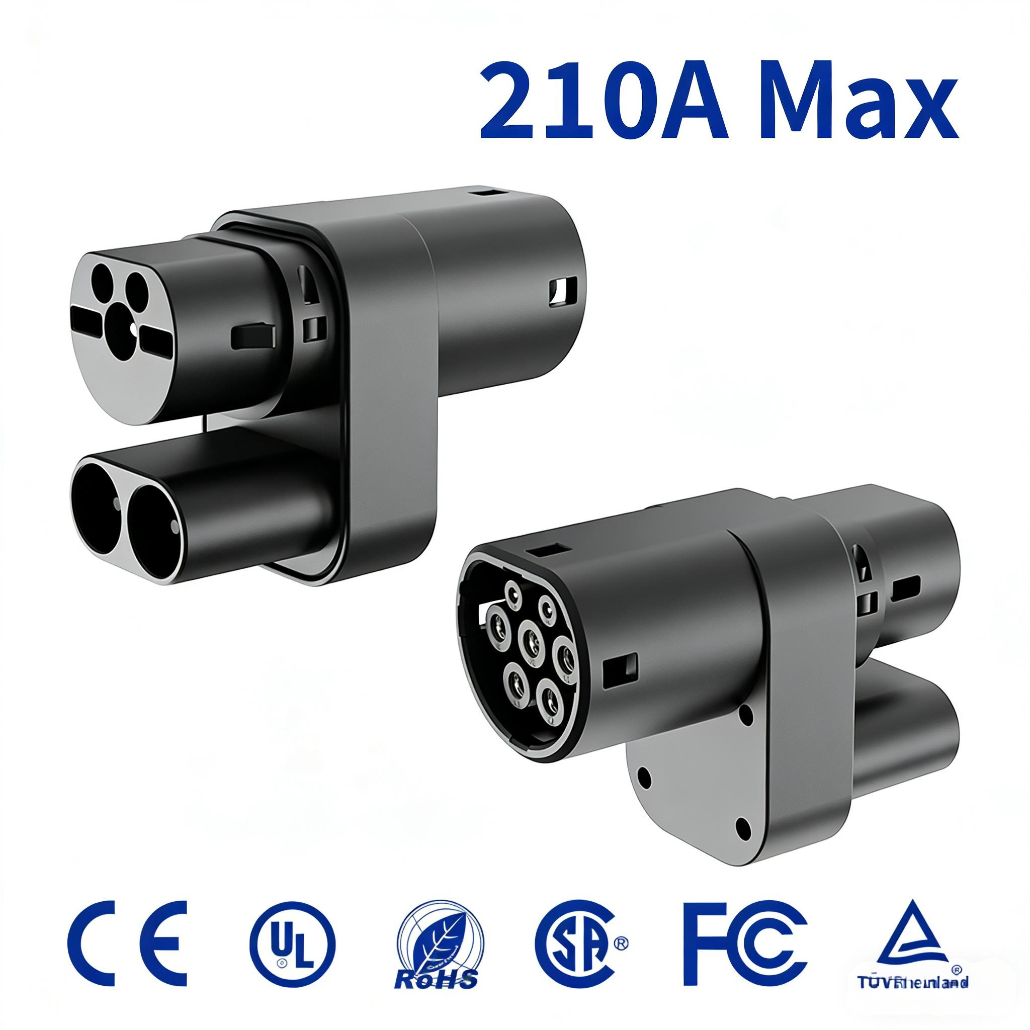 CCS2 to Type2 EV Charger Adapter Portable High Efficiency Charging Converter for European Standard
