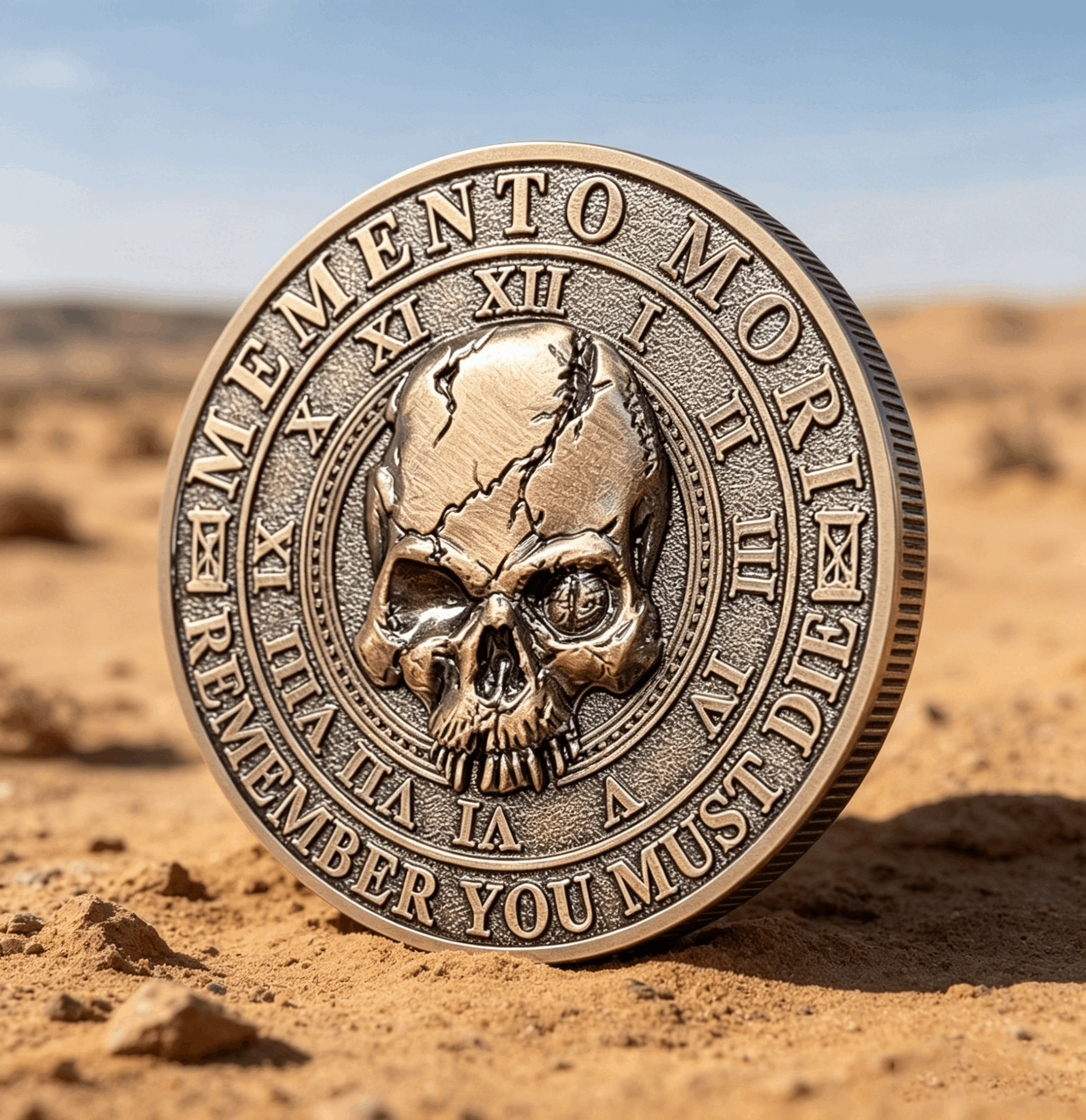 Custom Antique Gold Silver Brass Plated 3D Challenge Coin