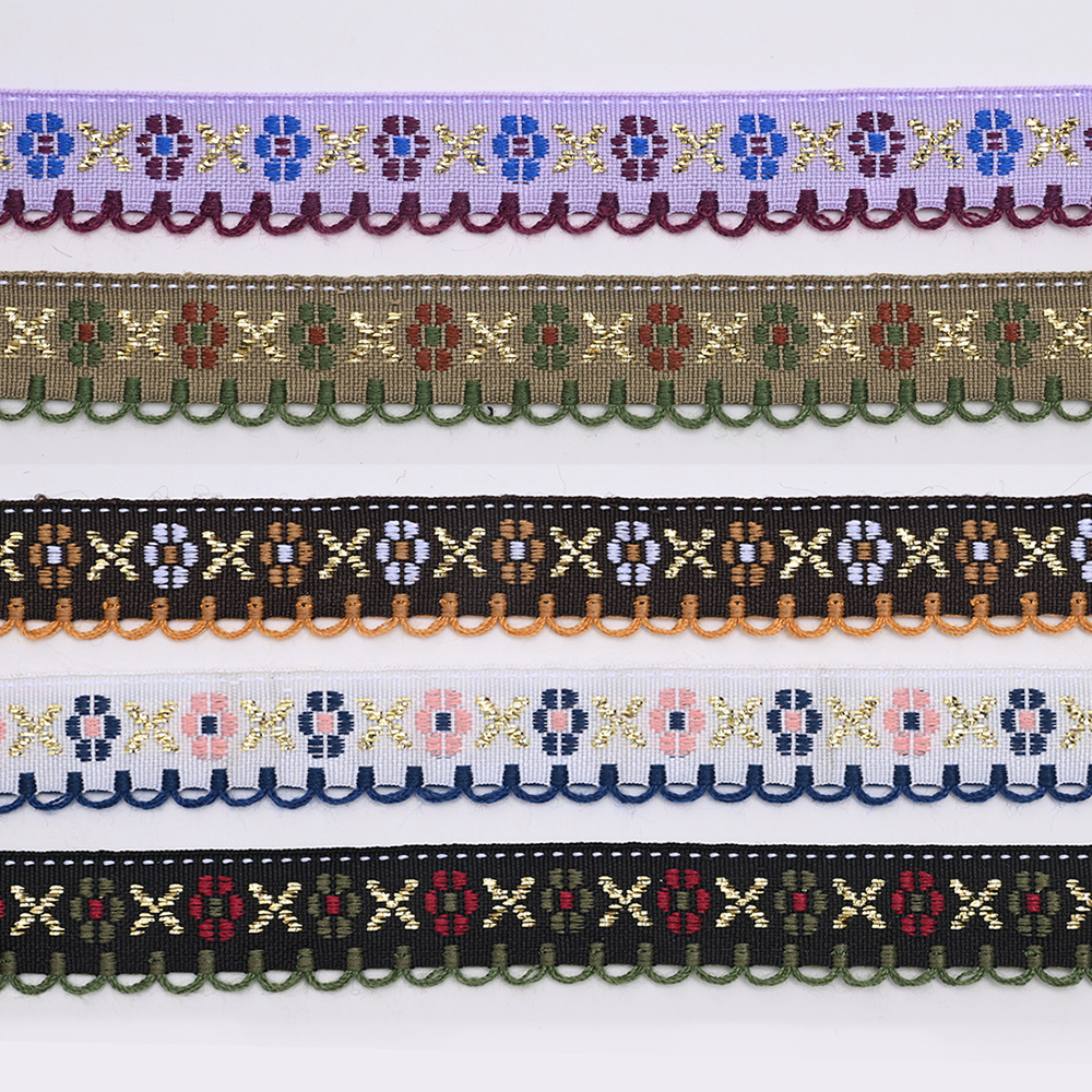 Premium Ethnic Woven Webbing Collection with Geometric Totem Patterns