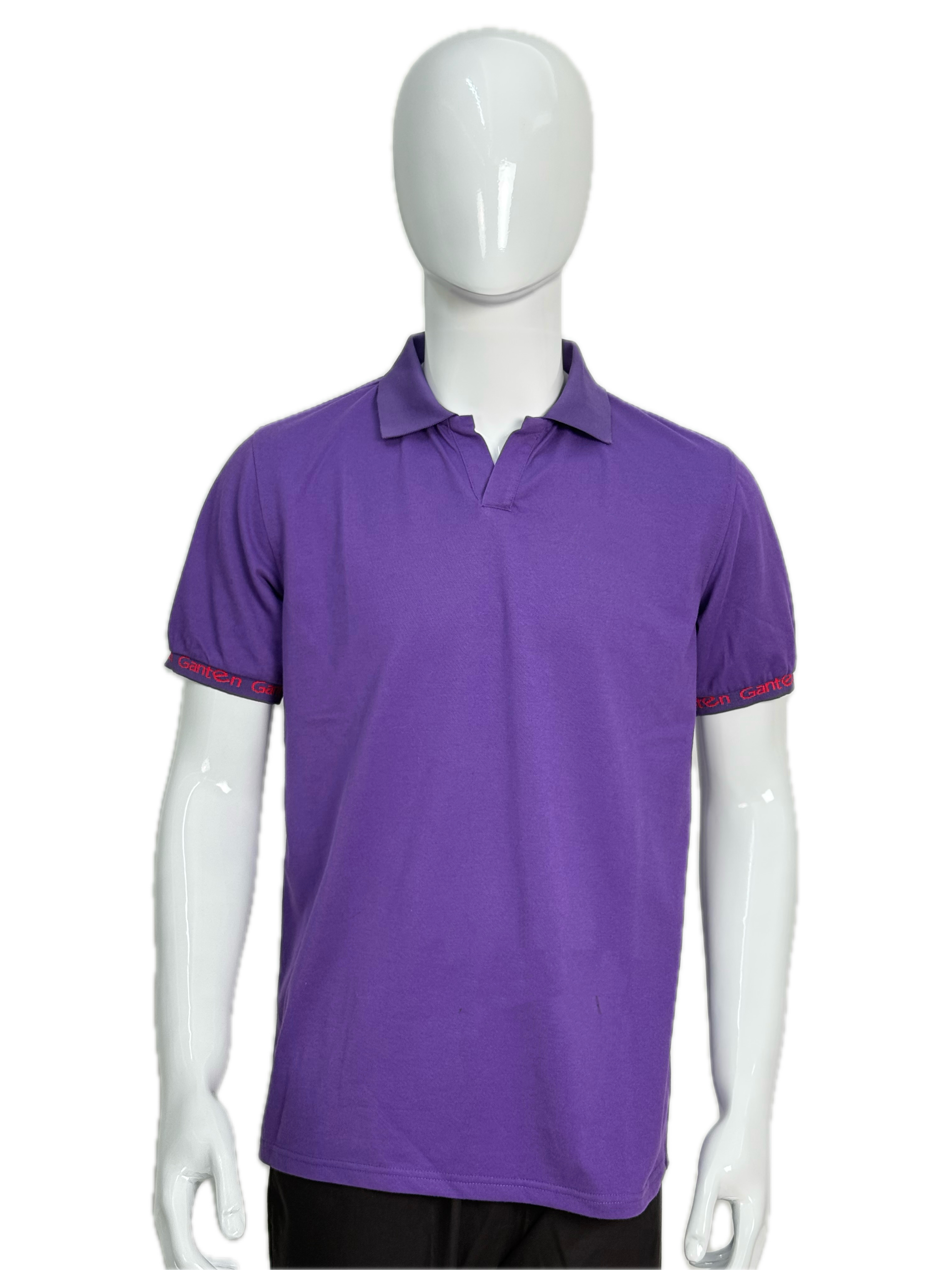 Small collar short sleeved employee work T-shirt