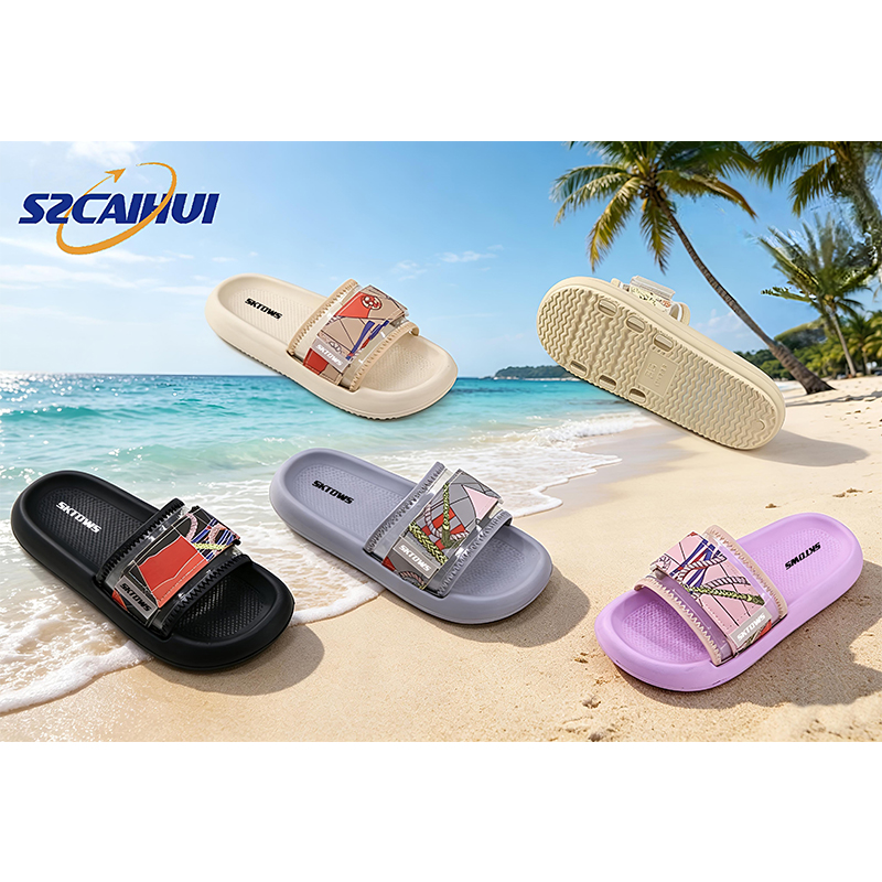 Lady beach slide slipper