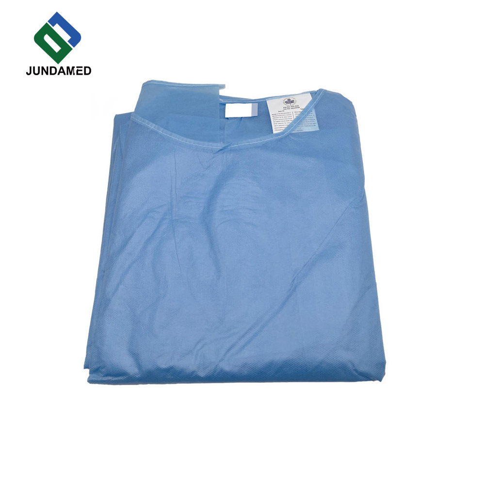 JUNDAMED Isolation Gown, disposable non-woven medical protective isolation gown