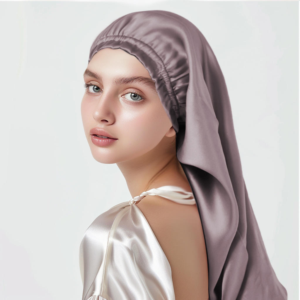 22 Momme Long Silk Bonnet