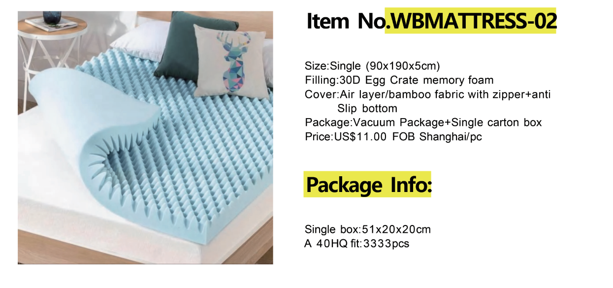 Memory foam cushion