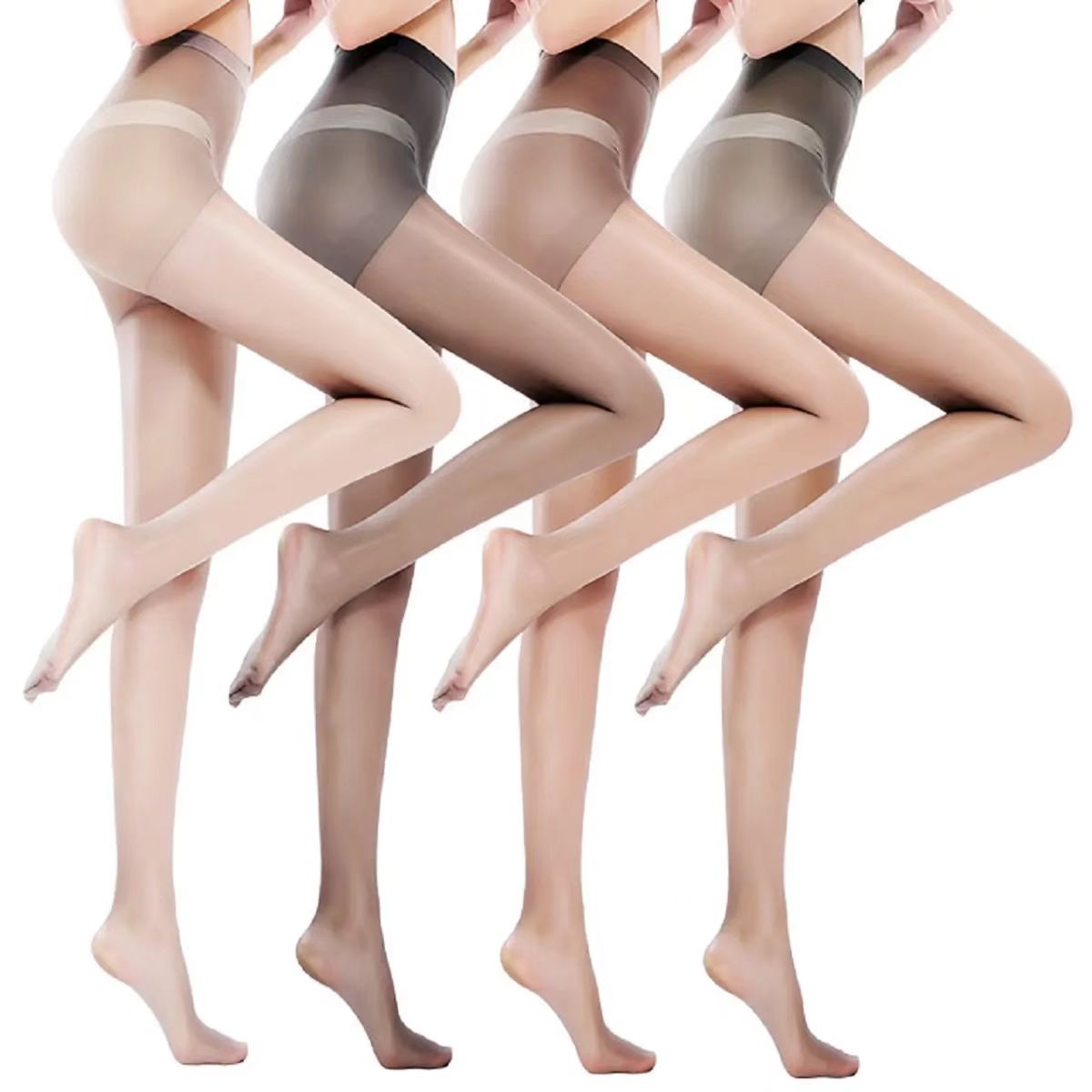 Sheer Tights For Women Pantyhose High Elasticity Nylon Women Socks Stockings Plus Size One Size
