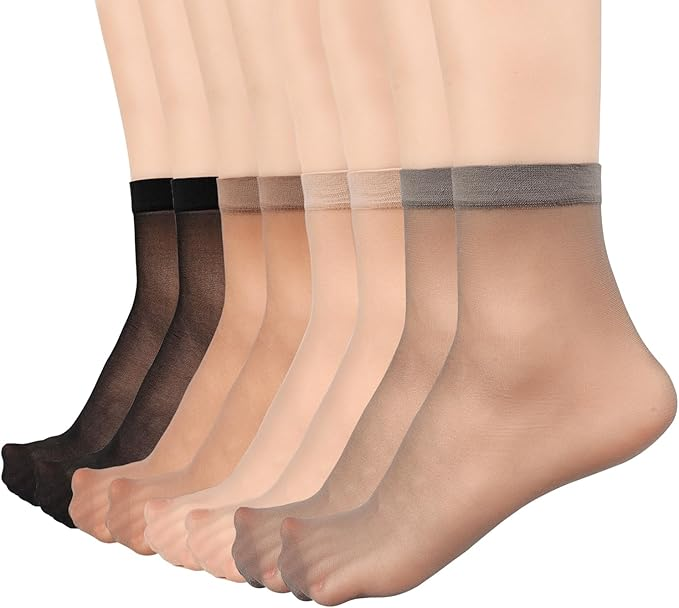 Women’s High-Stretch Nylon Sheer Stockings socks One Size Plus Size