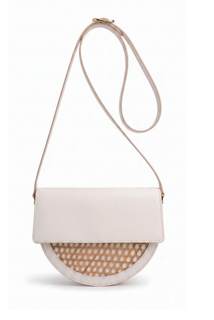 Large bamboo woven bag (black)
