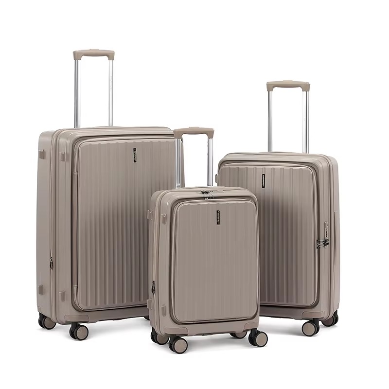 PP Zippered Luggage Suitcase