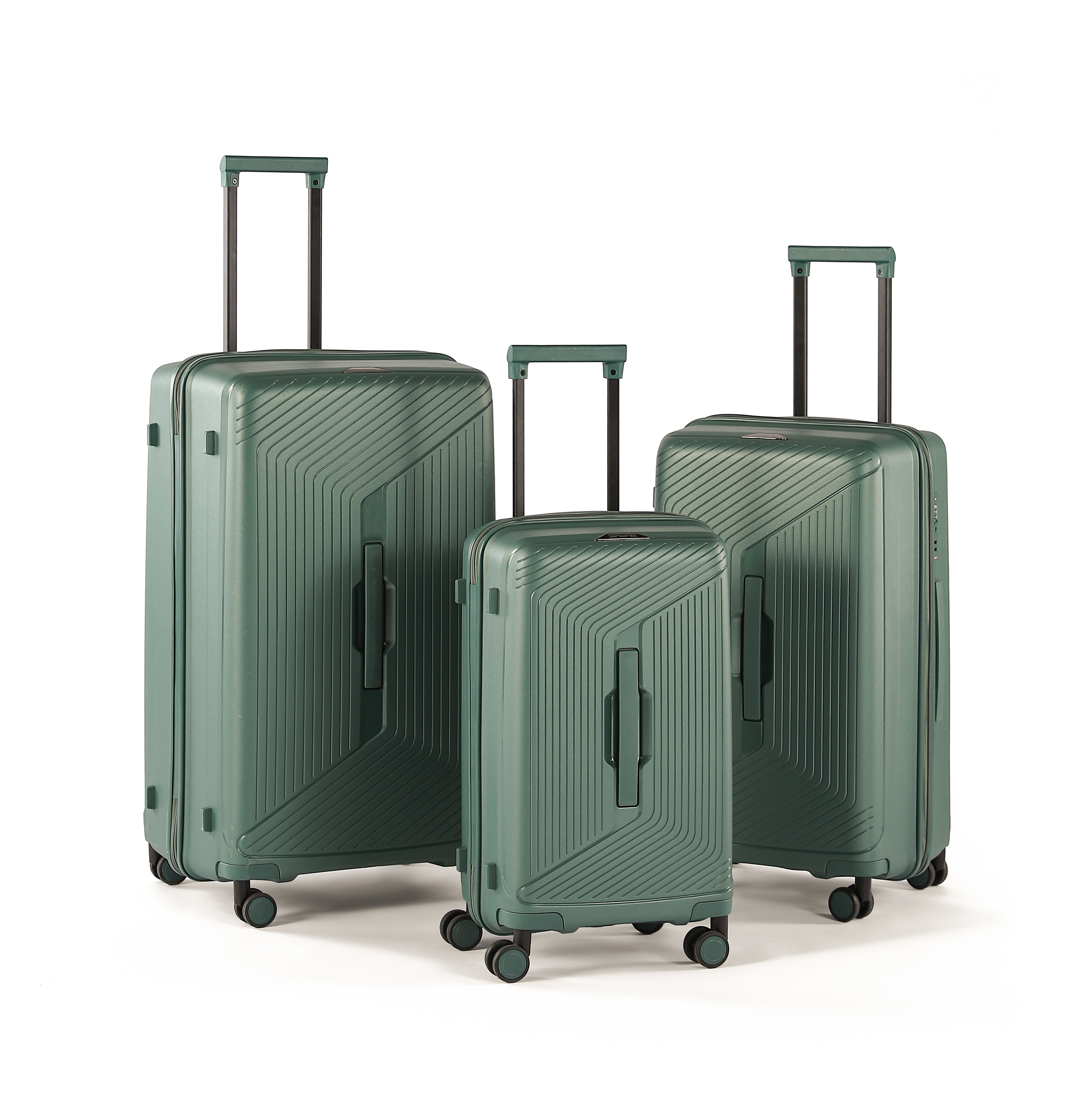 PP Zippered Luggage Suitcase