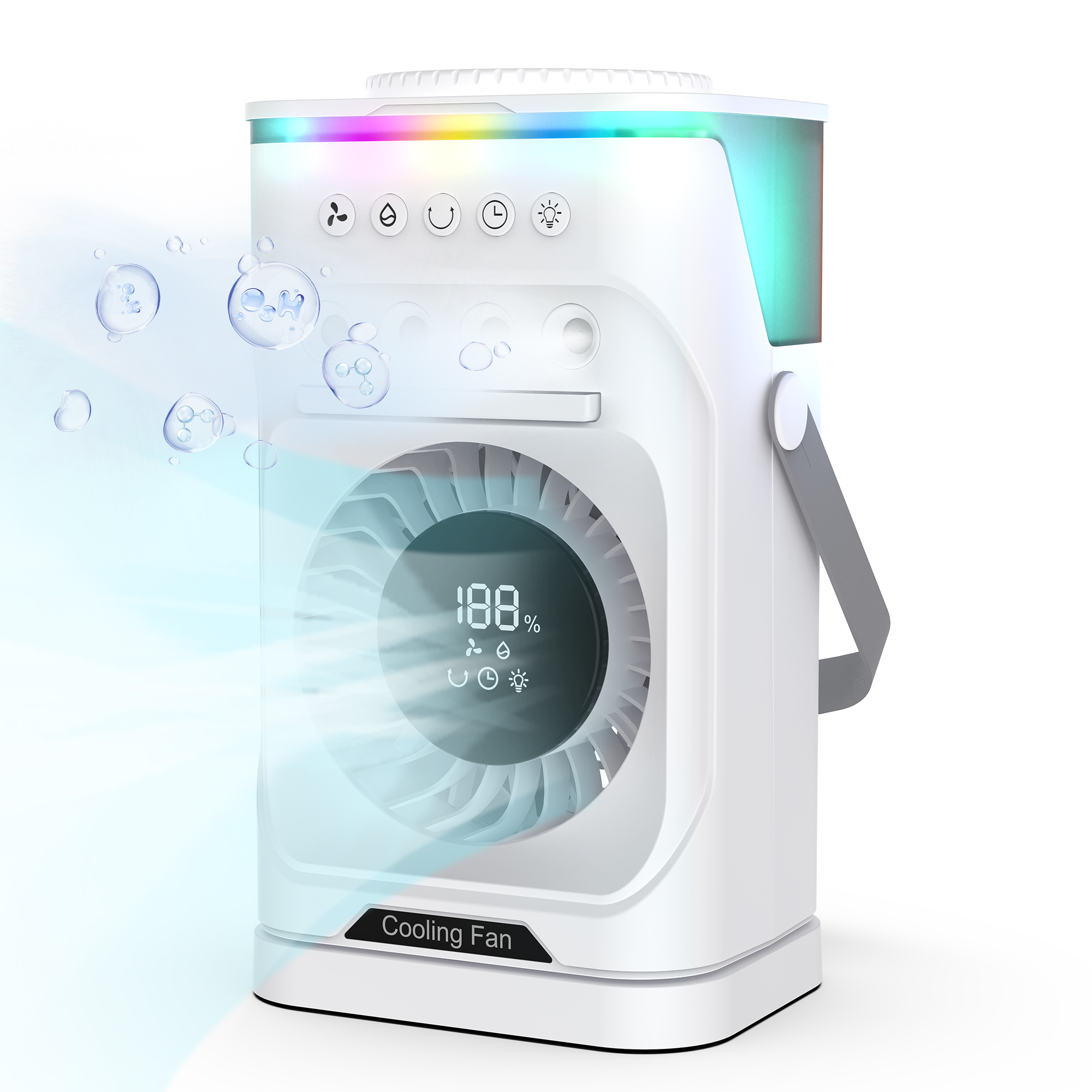 OEM Wholesale Best Selling Portable Misting Fan Mini Evaporative Air Cooler for Outdoor Camping Fan