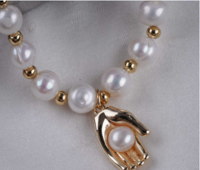 Freshwater Pearl Potato Bracelet Handmade Pendant Bracelet
