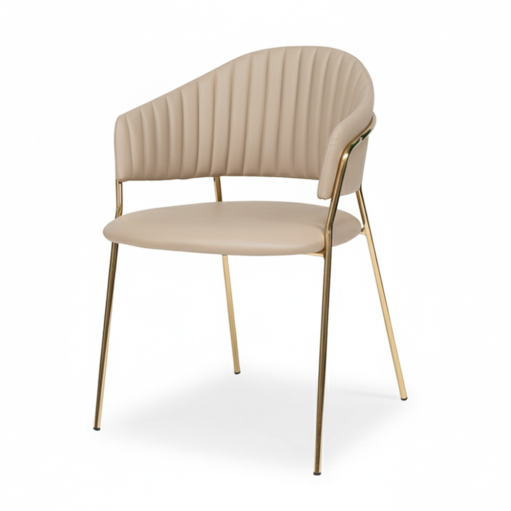 Nordic Leather Dining Chair Restaurant Furniture Stable Luxury Dining Set