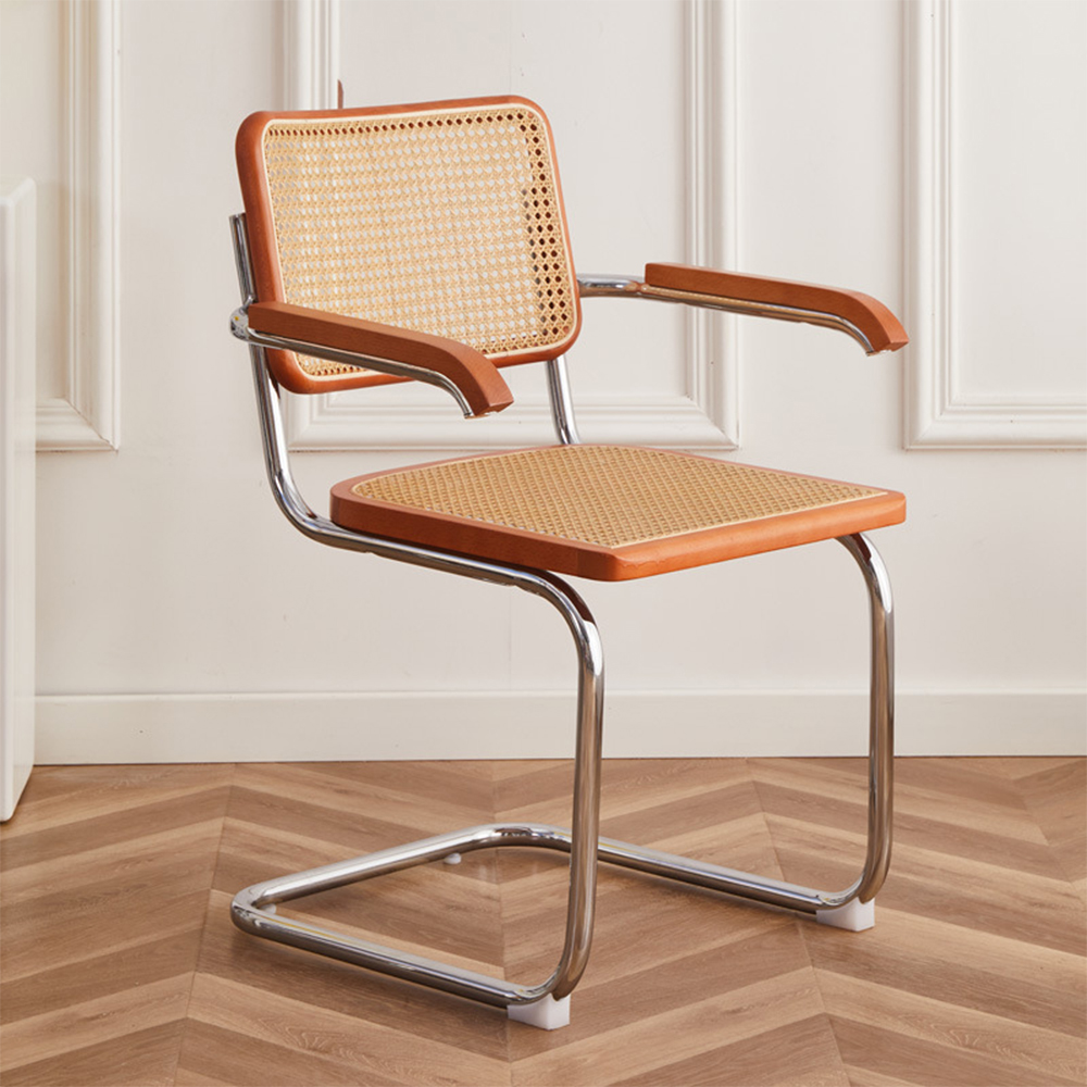 Wholesale Office Hotel High-end Chair Home Study Armchair Solid Wood Chair Rattan Woven Chair