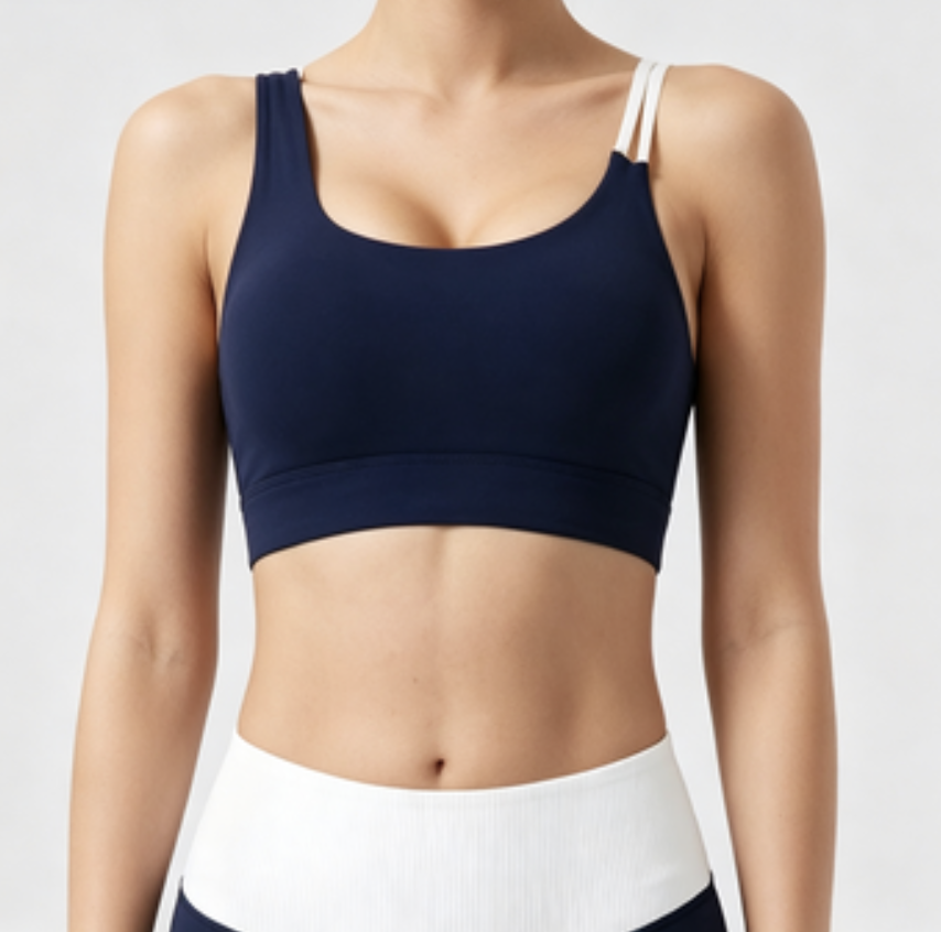 Color blocking spliced high waisted yoga suit set