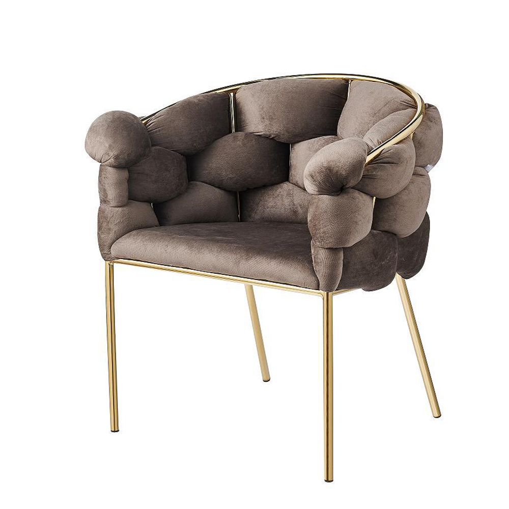 New Arrivals Cheap Price Iron Electroplated Metal Dining Chairs For Sale