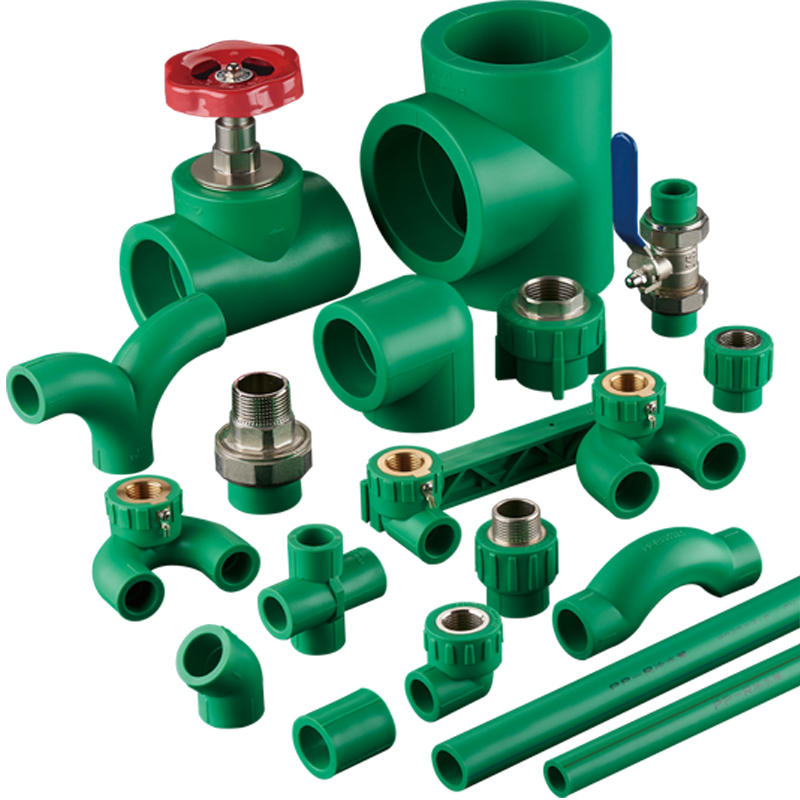 Ppr Fittings Plastic Pipe Fittings Cap Coupling Nipple Tee Cross Elbow Reducer