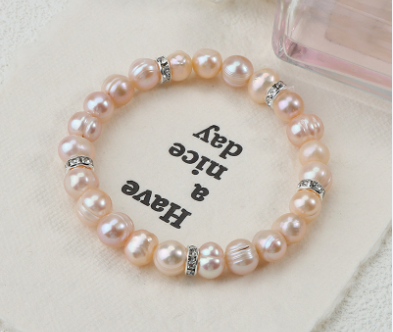 Wholesale Natural Freshwater Pearl Bracelet Women Fashion Potato Pearl Bracelet
