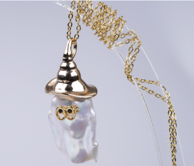 New Design Cute Real Baroque Pearl Jewelry Fresh Water Pearl Pendant Necklace