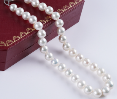 12-14mm Edison Pearl S925 Silver Clasp Round Pearl Necklace