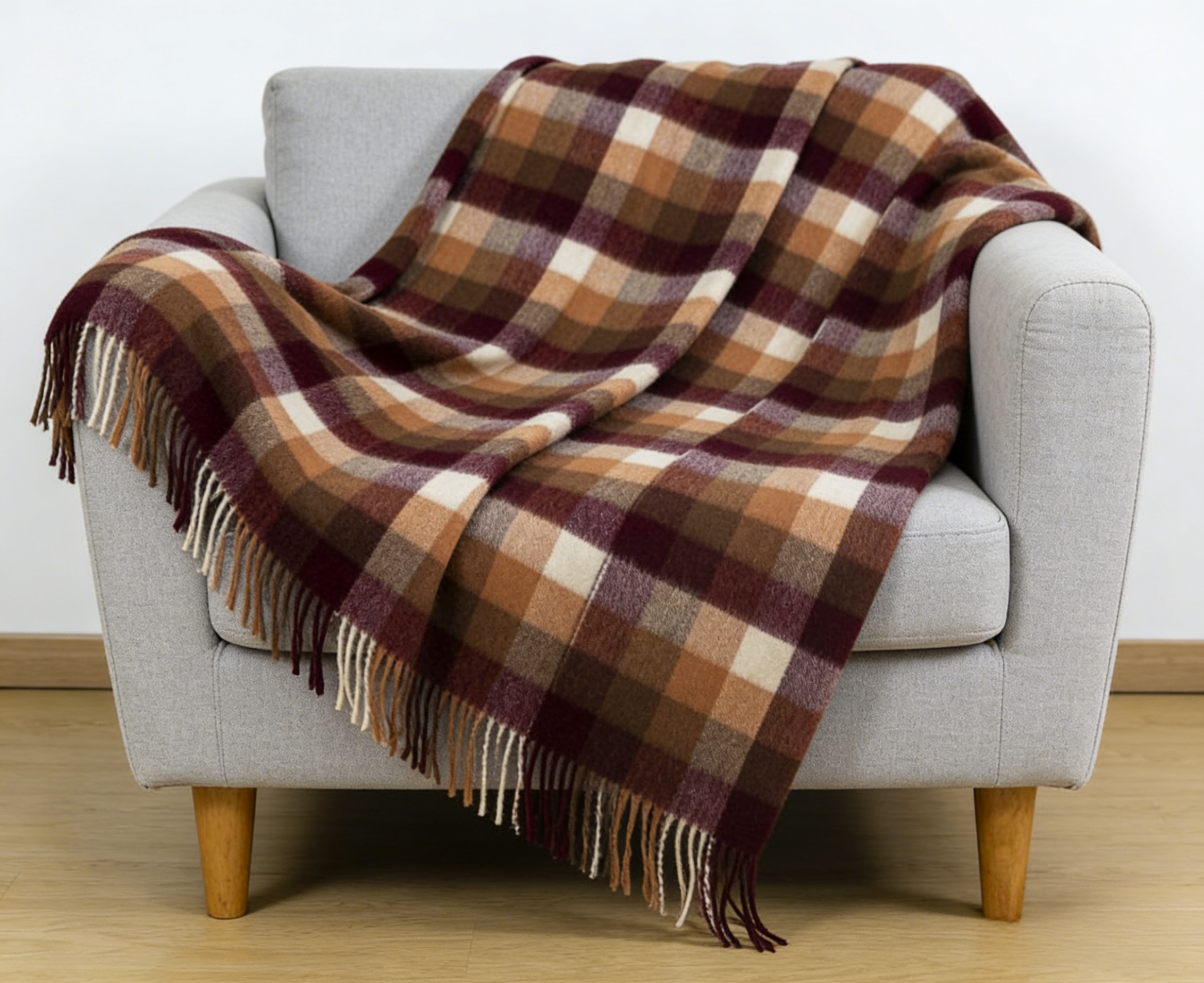 Printed wool blanket