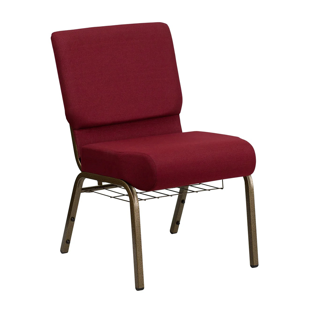 Wholesale Custom Red Color Modern Stackable Linkable Church Chair for Hotel Conference Room